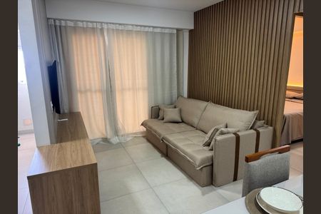 Sala de apartamento para alugar com 1 quarto, 49m² em Jardim Sumare, Ribeirão Preto
