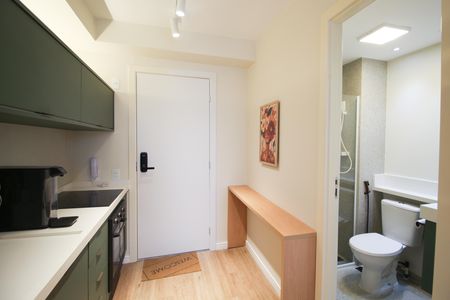 Studio para alugar com 25m², 1 quarto e sem vaga Studio para alugar com 25m², 1 quarto e sem vagaCozinha