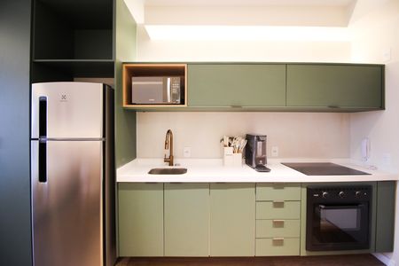 Studio para alugar com 25m², 1 quarto e sem vaga Studio para alugar com 25m², 1 quarto e sem vagaCozinha