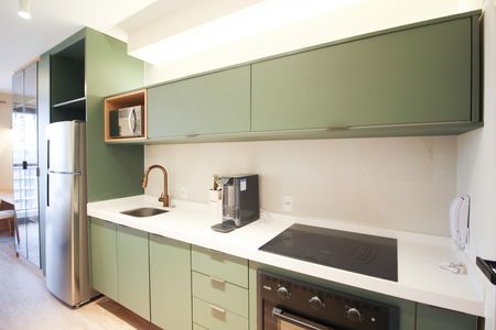 Studio para alugar com 25m², 1 quarto e sem vaga Studio para alugar com 25m², 1 quarto e sem vagaCozinha