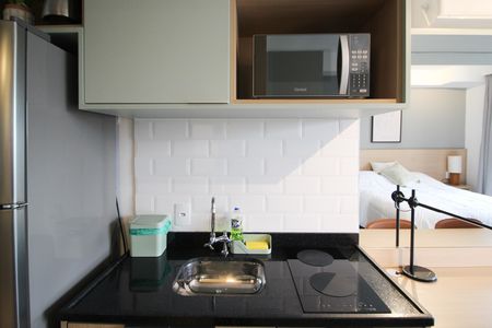 Studio para alugar com 25m², 1 quarto e sem vaga Studio para alugar com 25m², 1 quarto e sem vagaCozinha