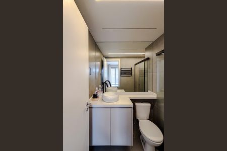 Banheiro da Suíte de kitnet/studio à venda com 1 quarto, 37m² em Ipiranga, São Paulo