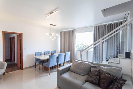 Sala 1 de apartamento à venda com 4 quartos, 205m² em Dona Clara, Belo Horizonte