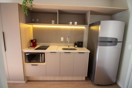 Studio para alugar com 27m², 1 quarto e sem vaga Studio para alugar com 27m², 1 quarto e sem vagaCozinha