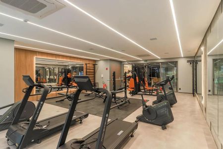 Studio para alugar com 27m², 1 quarto e sem vaga Studio para alugar com 27m², 1 quarto e sem vagaÁrea comum - Academia