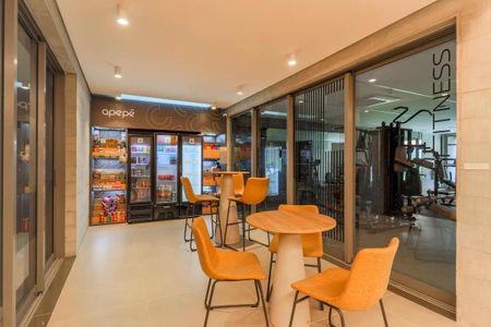 Studio para alugar com 27m², 1 quarto e sem vaga Studio para alugar com 27m², 1 quarto e sem vagaÁrea comum - Minimercado