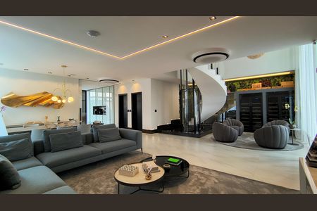 Sala de casa de condomínio à venda com 6 quartos, 330m² em Recreio dos Bandeirantes, Rio de Janeiro