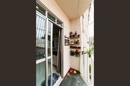 Varanda da Sala de apartamento à venda com 3 quartos, 62m² em Lagoinha, Belo Horizonte