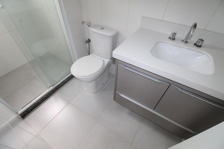 Banheiro da Suíte de apartamento para alugar com 1 quarto, 35m² em Altos do Esplanada, São José dos Campos