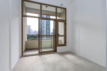 Quarto e cozinha de kitnet/studio à venda com 1 quarto, 23m² em Vila Mariana, São Paulo
