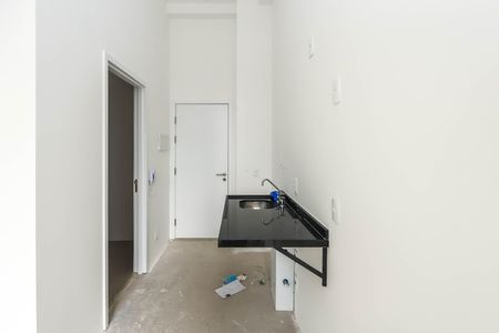 Quarto e cozinha de kitnet/studio à venda com 1 quarto, 23m² em Vila Mariana, São Paulo