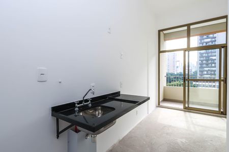 Quarto e cozinha de kitnet/studio à venda com 1 quarto, 23m² em Vila Mariana, São Paulo
