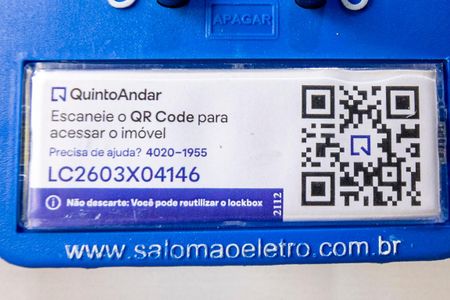 Apartamento para alugar com 55m², 2 quartos e 1 vaga Apartamento para alugar com 55m², 2 quartos e 1 vagaÁrea comum - QR code da lockbox