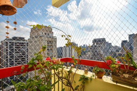 varanda Sala de apartamento à venda com 2 quartos, 86m² em Pinheiros, São Paulo
