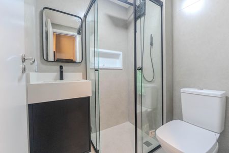 Studio para alugar com 21m², 1 quarto e sem vaga Studio para alugar com 21m², 1 quarto e sem vagaBanheiro