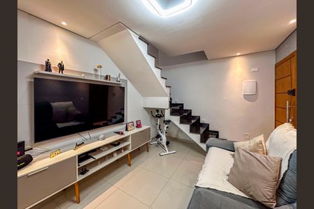 Sala de apartamento à venda com 2 quartos, 113m² em Vila Lucinda, Santo André