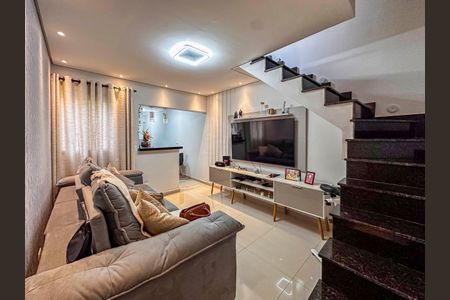 Sala de apartamento à venda com 2 quartos, 113m² em Vila Lucinda, Santo André