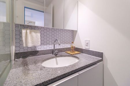 Studio para alugar com 24m², 1 quarto e sem vaga Studio para alugar com 24m², 1 quarto e sem vagaBanheiro