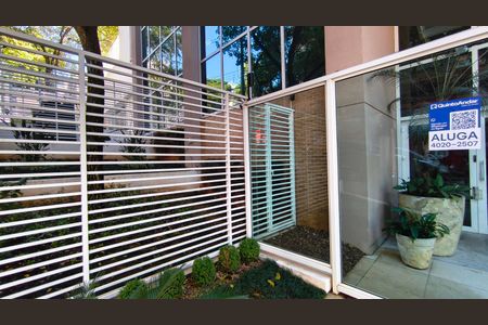Fachada + Plaquinha de apartamento para alugar com 1 quarto, 46m² em Paraíso, São Paulo