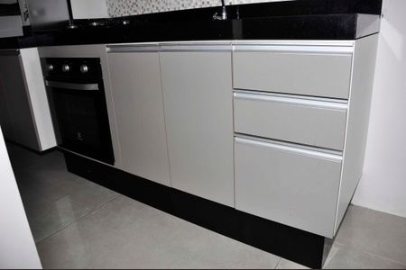 Apartamento à venda com 40m², 2 quartos e 1 vaga Apartamento à venda com 40m², 2 quartos e 1 vagaDetalhe - Cozinha Americana