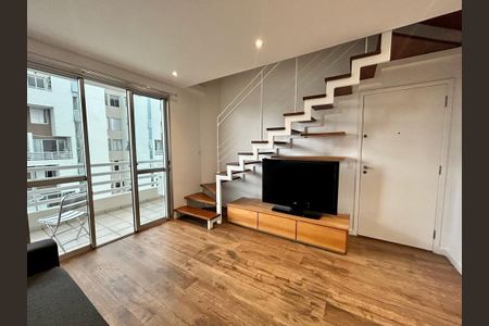 Sala de apartamento para alugar com 2 quartos, 75m² em Moema, São Paulo