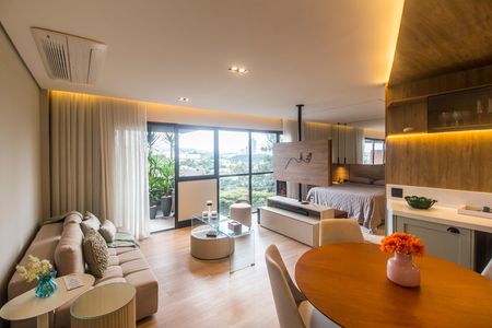 Sala  de apartamento para alugar com 1 quarto, 62m² em Alphaville Industrial, Barueri