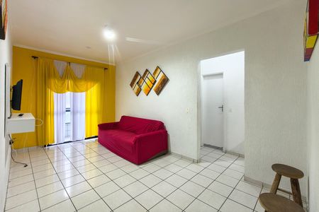 Sala de apartamento para alugar com 1 quarto, 55m² em Vila Assuncao, Praia Grande