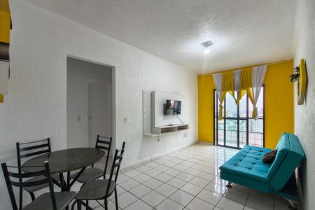 Sala de apartamento para alugar com 1 quarto, 55m² em Cidade Ocian, Praia Grande