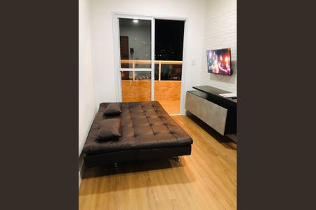 Sala de apartamento para alugar com 1 quarto, 40m² em Aviação, Praia Grande