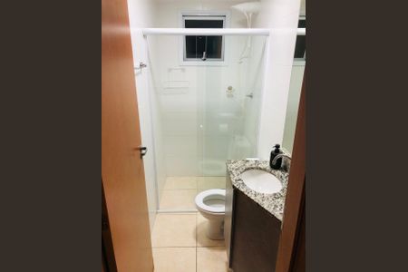 Banheiro de apartamento para alugar com 1 quarto, 40m² em Aviação, Praia Grande