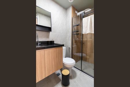 Banheiro de apartamento para alugar com 1 quarto, 24m² em Vila Butantã, São Paulo