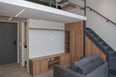Sala e Cozinha de kitnet/studio para alugar com 1 quarto, 45m² em Perdizes, São Paulo