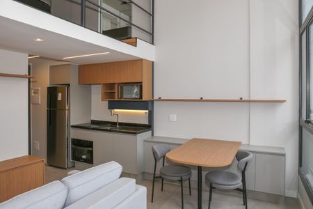 Studio para alugar com 45m², 1 quarto e sem vagaSala e Cozinha