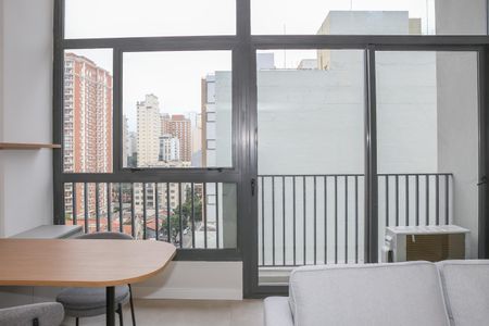 Sala e Cozinha de kitnet/studio para alugar com 1 quarto, 45m² em Perdizes, São Paulo