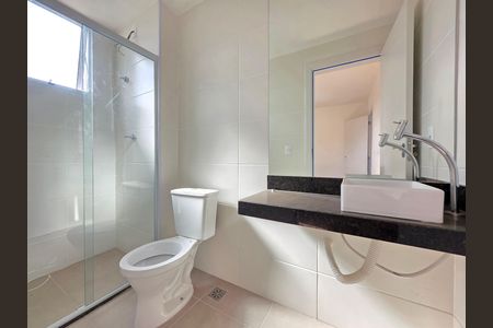 Banheiro da Suíte de apartamento à venda com 2 quartos, 55m² em Buritis, Belo Horizonte