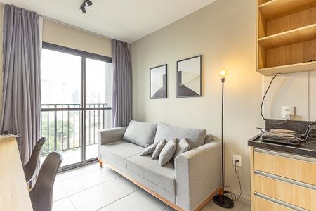 Sala de apartamento à venda com 1 quarto, 27m² em Vila Olímpia, São Paulo