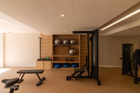 Studio à venda com 24m², 1 quarto e sem vaga Studio à venda com 24m², 1 quarto e sem vagaÁrea comum - Academia