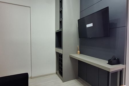 Sala de apartamento para alugar com 1 quarto, 30m² em Jardim, Santo André