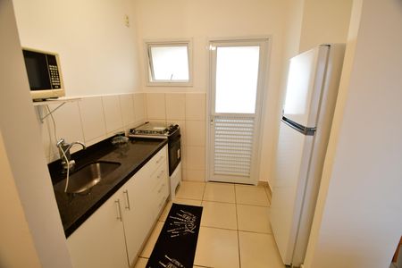 Cozinha de kitnet/studio para alugar com 1 quarto, 35m² em Parque dos Jacarandás, Campinas