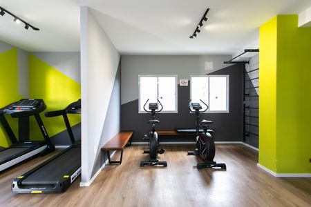 Studio para alugar com 17m², 1 quarto e sem vaga Studio para alugar com 17m², 1 quarto e sem vagaÁrea comum - Academia