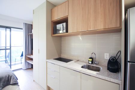 Studio para alugar com 25m², 1 quarto e sem vaga Studio para alugar com 25m², 1 quarto e sem vagaCozinha