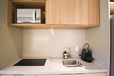 Cozinha de kitnet/studio para alugar com 1 quarto, 25m² em Planalto Paulista, São Paulo