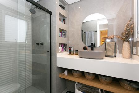 Apartamento à venda com 109m², 3 quartos e 2 vagasBanheiro da Suíte 1