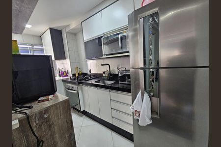 Cozinha de apartamento à venda com 2 quartos, 40m² em Vila Lutécia, Santo André
