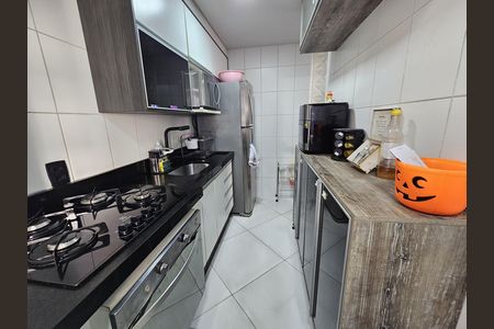 Cozinha de apartamento à venda com 2 quartos, 40m² em Vila Lutécia, Santo André