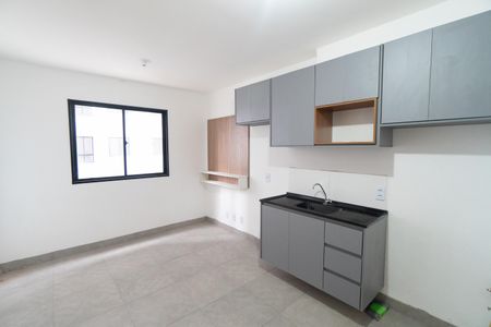 Sala/Cozinha de apartamento para alugar com 1 quarto, 27m² em Jardim Oriental, São Paulo