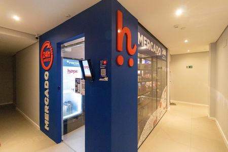 Studio para alugar com 46m², 1 quarto e 1 vaga Studio para alugar com 46m², 1 quarto e 1 vagaÁrea comum - mini mercado