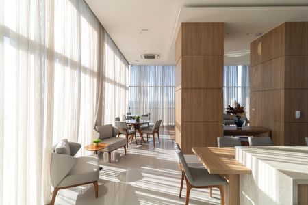 Studio para alugar com 46m², 1 quarto e 1 vaga Studio para alugar com 46m², 1 quarto e 1 vagaÁrea comum - Salão de festas