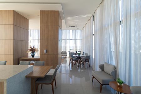 Studio para alugar com 46m², 1 quarto e 1 vaga Studio para alugar com 46m², 1 quarto e 1 vagaÁrea comum - Salão de festas