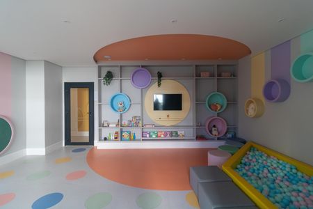 Àrea comum - brinquedoteca de kitnet/studio para alugar com 1 quarto, 46m² em Centro, Campinas